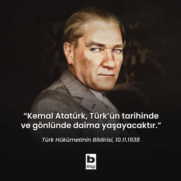 Türk Hükümetinin Bildirisi, 10.11.1938