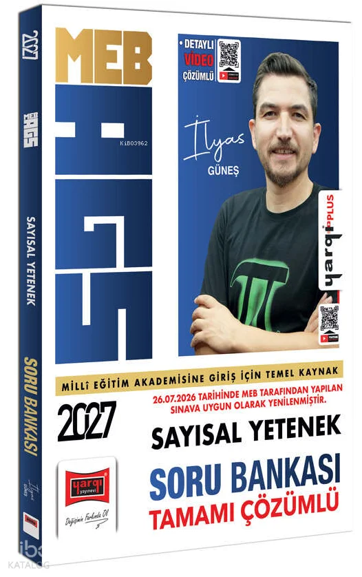 Yargı Yayınları 2027 MEB-AGS Sayısal Yetenek Tamamı Çözümlü Soru Bankası