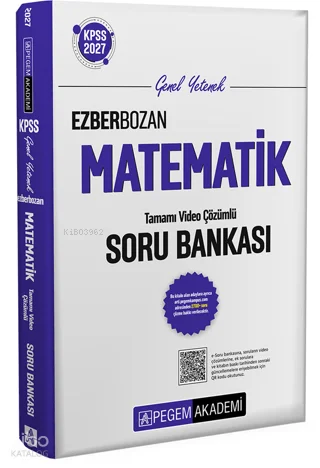 Pegem Akademi 2027 KPSS Genel Yetenek Ezberbozan Matematik Soru Bankası