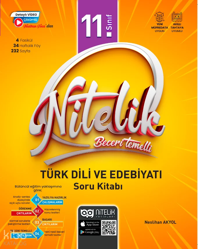 Nitelik 11. Sınıf Türk Dili ve Edebiyatı Beceri Temelli Soru Kitabı