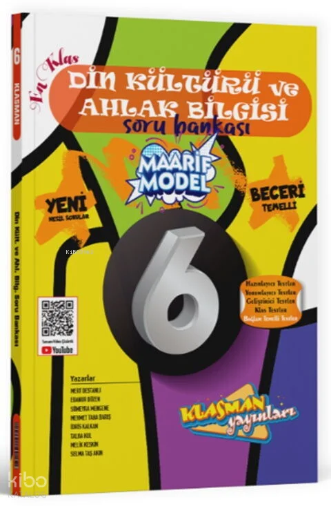 Klasman Yayınları  6. Sınıf Din Kültürü ve Ahlak Bilgisi Soru Bankası