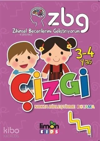 Zihinsel Becerilerimi Geliştiriyorum 3-4 Yaş Çizgi