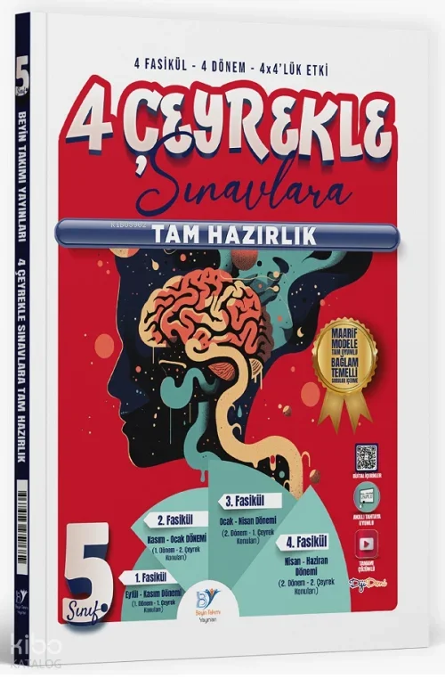 Beyin Takımı Yayınları 5. Sınıf Tüm Dersler 4 Çeyrekle Sınavlara Tam Hazırlık Soru Bankası