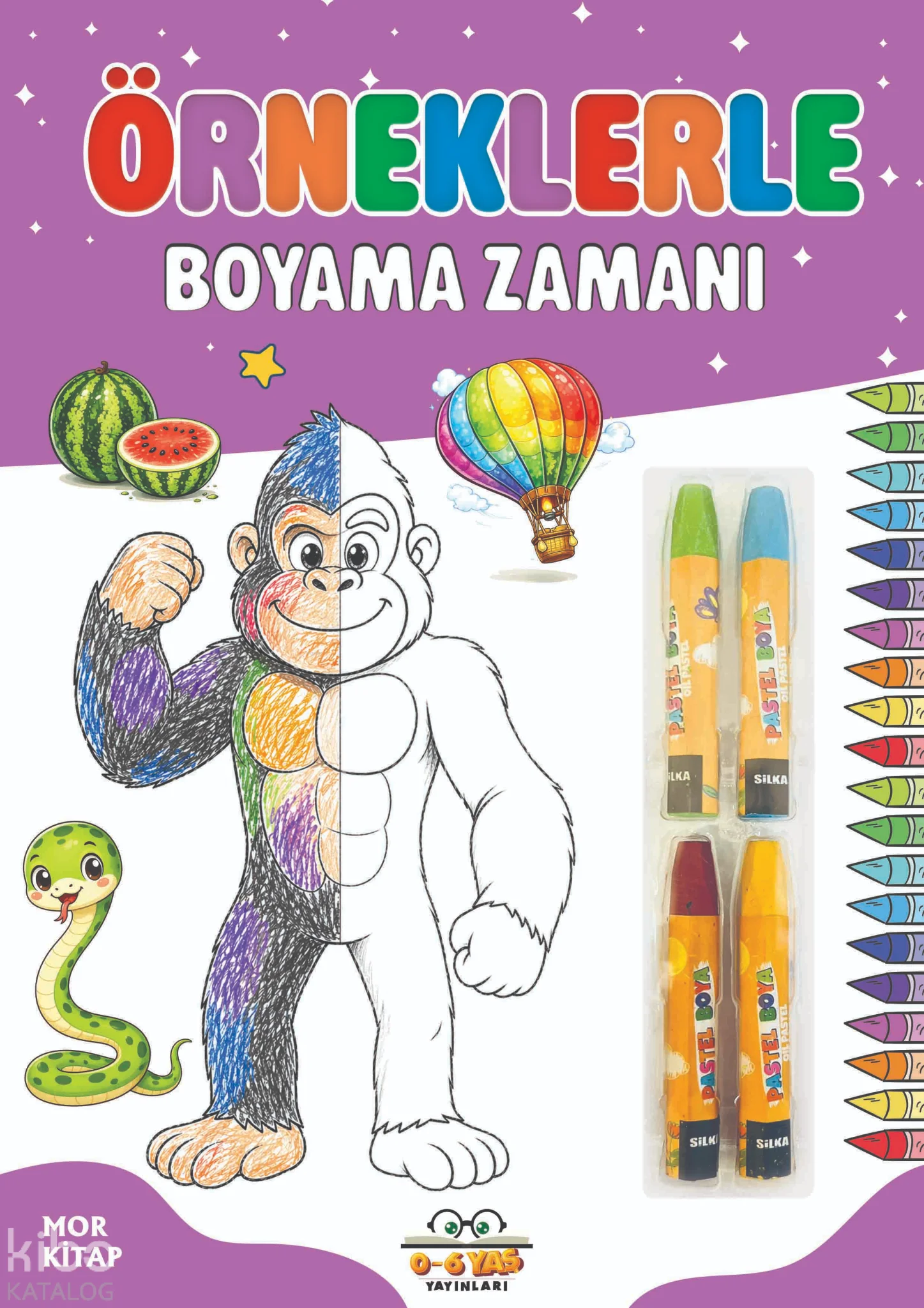Örneklerle Boyama Zamanı (Mor Kitap)