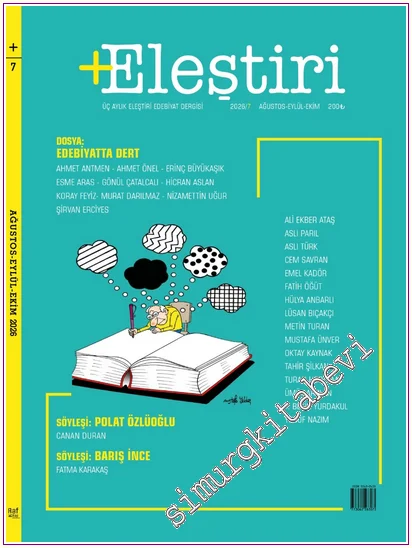 +Eleştiri Dergisi : Üç Aylık Eleştiri Edebiyat Dergisi - Sayı: 7      Ağustos - Eylül - Ekim
