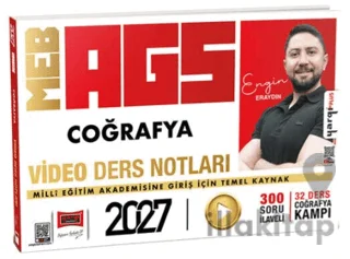 2027 MEB-AGS Coğrafya Video Ders Notları 300 Soru İlaveli