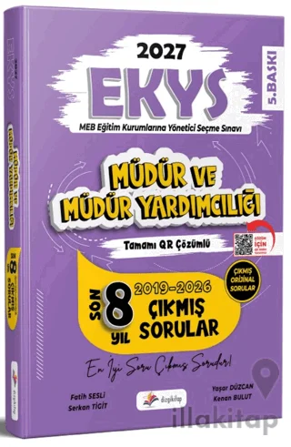 2027 MEB EKYS Müdür ve Müdür Yardımcılığı Tamamı QR Çözümlü Son 8 Yıl Çıkmış Sorular
