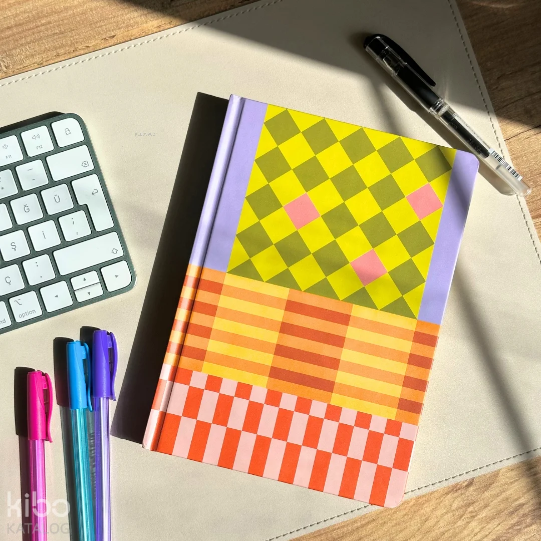 Karavan Çocuk Denge: Çizgili, Lüks, Ciltli Notebook