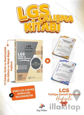 2027 MEB LGS Sözel İnkılap Tarihi Atatürkçülük, Din Kültürü ve Ahlak Bilgisi, İngilizce Çalışma Kitabı Çıkmış Sorular ve Örnek Sorular - LGS TG Deneme Hediyeli