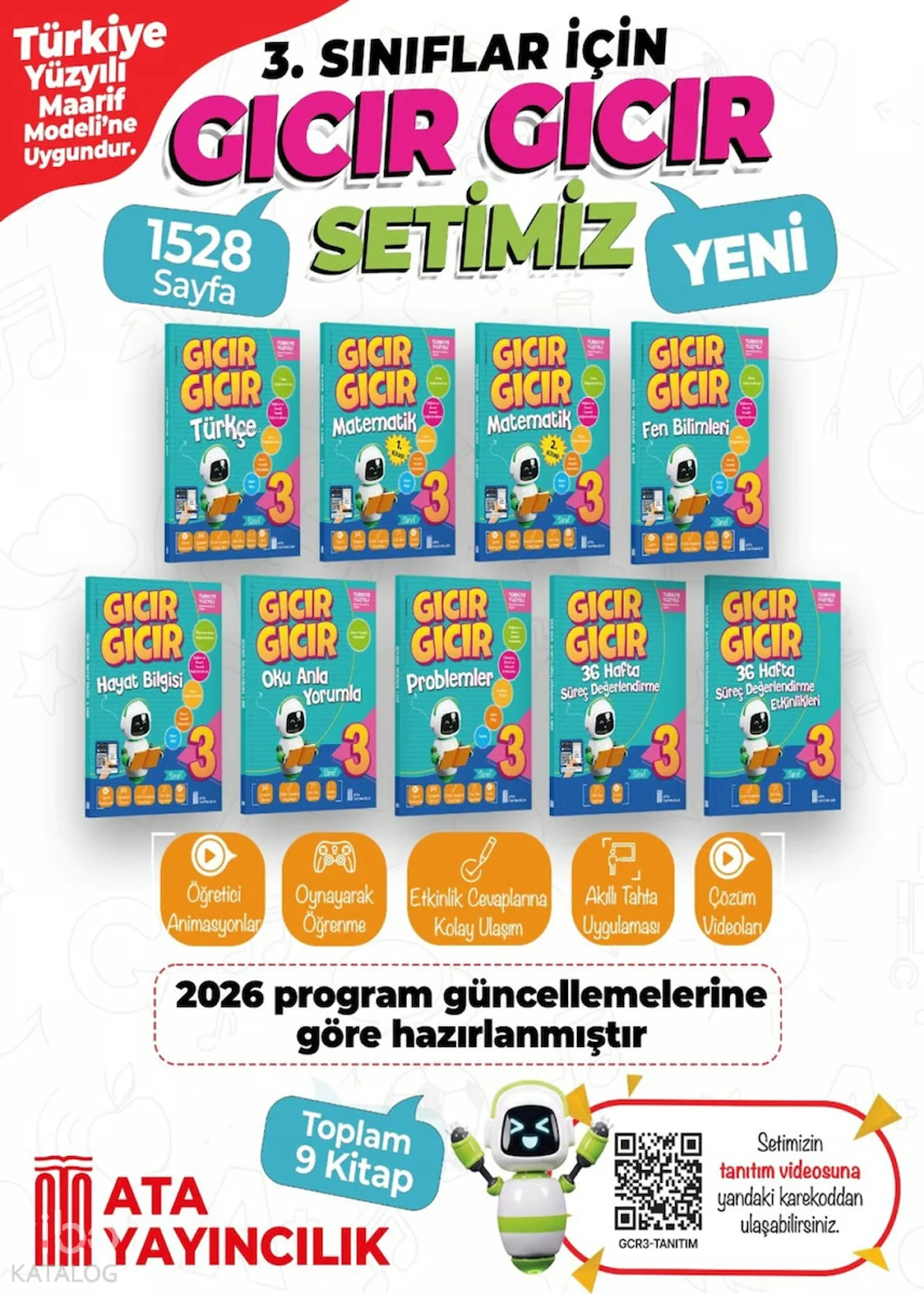 Ata Yayıncılık 3. Sınıf Gıcır Gıcır 9'lu Set
