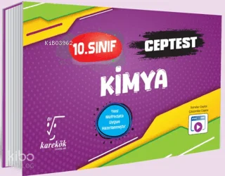 Karekök Yayınları 10. Sınıf Kimya Cep Test