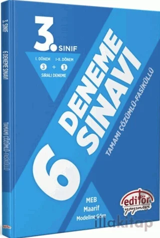 3. Sınıf Fasiküllü Tamamı Çözümlü 6 Deneme Sınavı