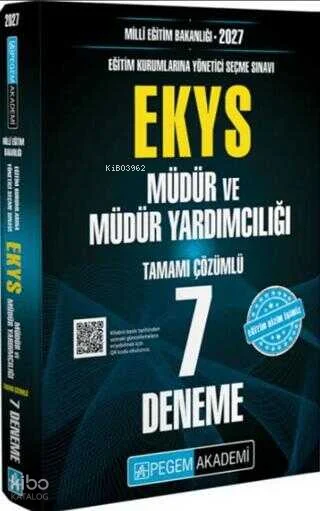 Pegem Akademi 2027 EKYS MEB Müdür ve Müdür Yardımcılığı 7 Deneme