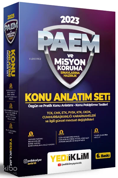 2023 PAEM ve Misyon Koruma Sınavlarına Hazırlık Konu Anlatım Seti