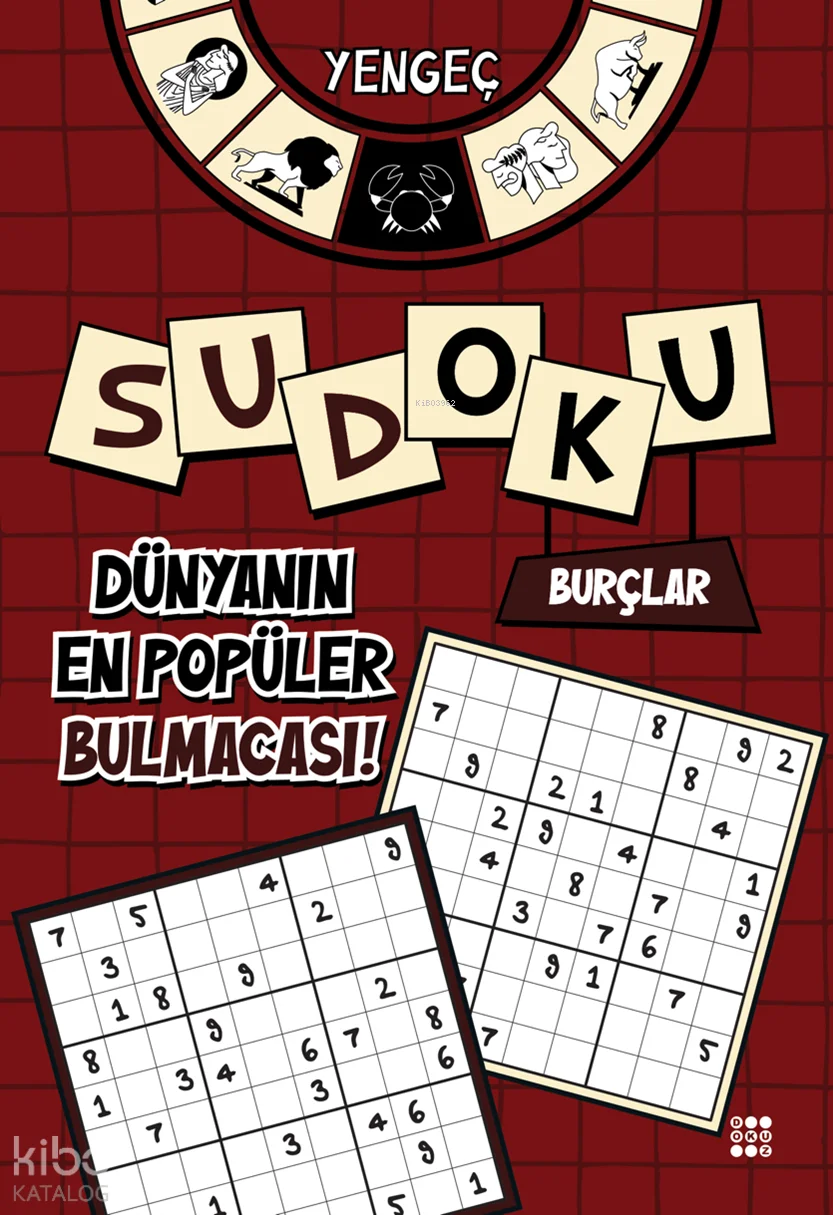 Burçlar Temalı Sudoku - Yengeç (Kalem Hediyeli)