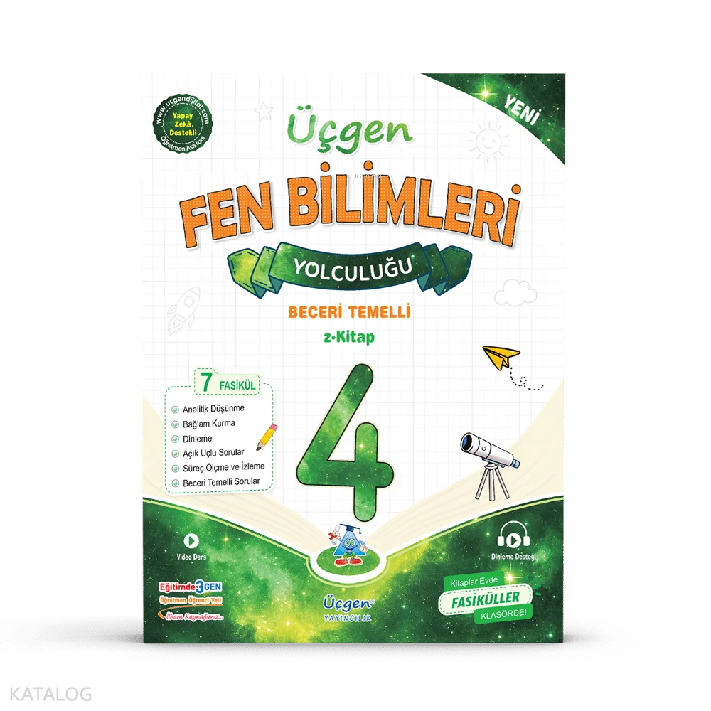 Üçgen Yayıncılık 4. Sınıf Beceri Temelli - Fen Bilimleri Fasikülleri