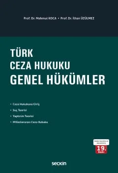Türk Ceza Hukuku Genel Hükümler