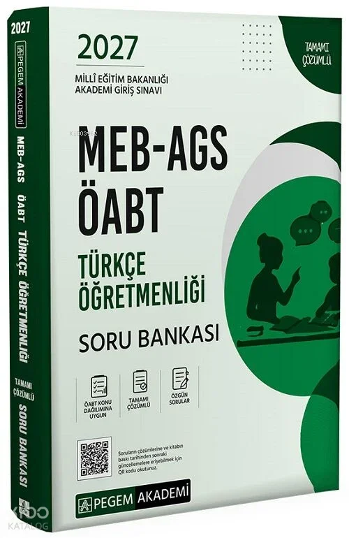Pegem Akademi 2027 MEB-AGS ÖABT Türkçe Öğretmenliği Soru Bankası