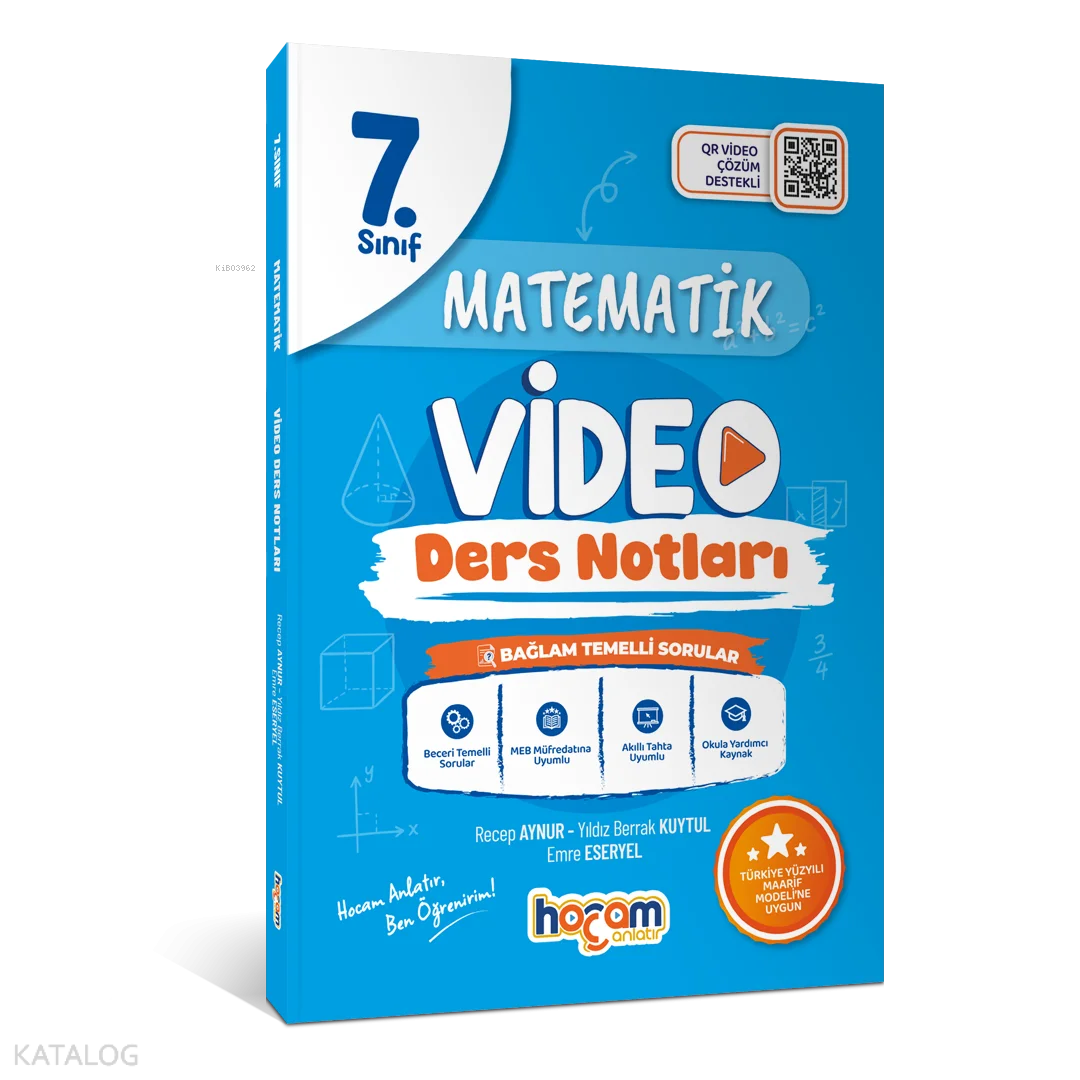 Hocam Anlatır Yayınları 7. Sınıf Matematik Video Ders Notları (Maarif Model)