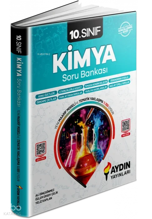 Aydın Yayınları 10. Sınıf Kimya Konu Özetli Soru Bankası