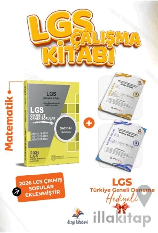 2027 MEB LGS Sayısal Matematik Çalışma Kitabı Çıkmış Sorular ve Örnek Sorular - LGS TG Deneme Hediyeli