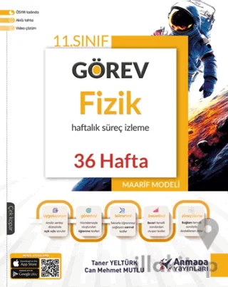 11. Sınıf Fizik Görev Haftalık Süreç İzleme Kitabı (36 Hafta)