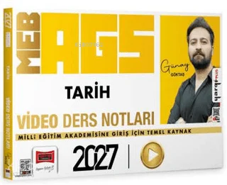 Yargı Yayınevi 2027 MEB AGS Öğretmen Adayları için Tarih Video Ders Notları