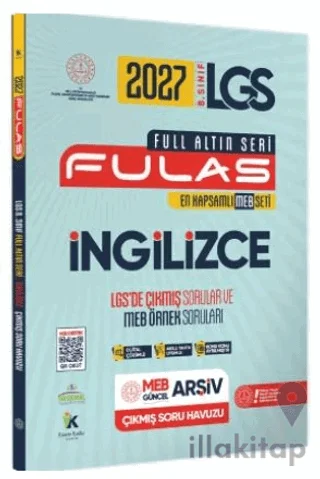 2027 8. Sınıf Full LGS Altın Seri (FULAS) İngilizce MEB Çıkmış Soru Bankası Modüler Seti Çözümlü