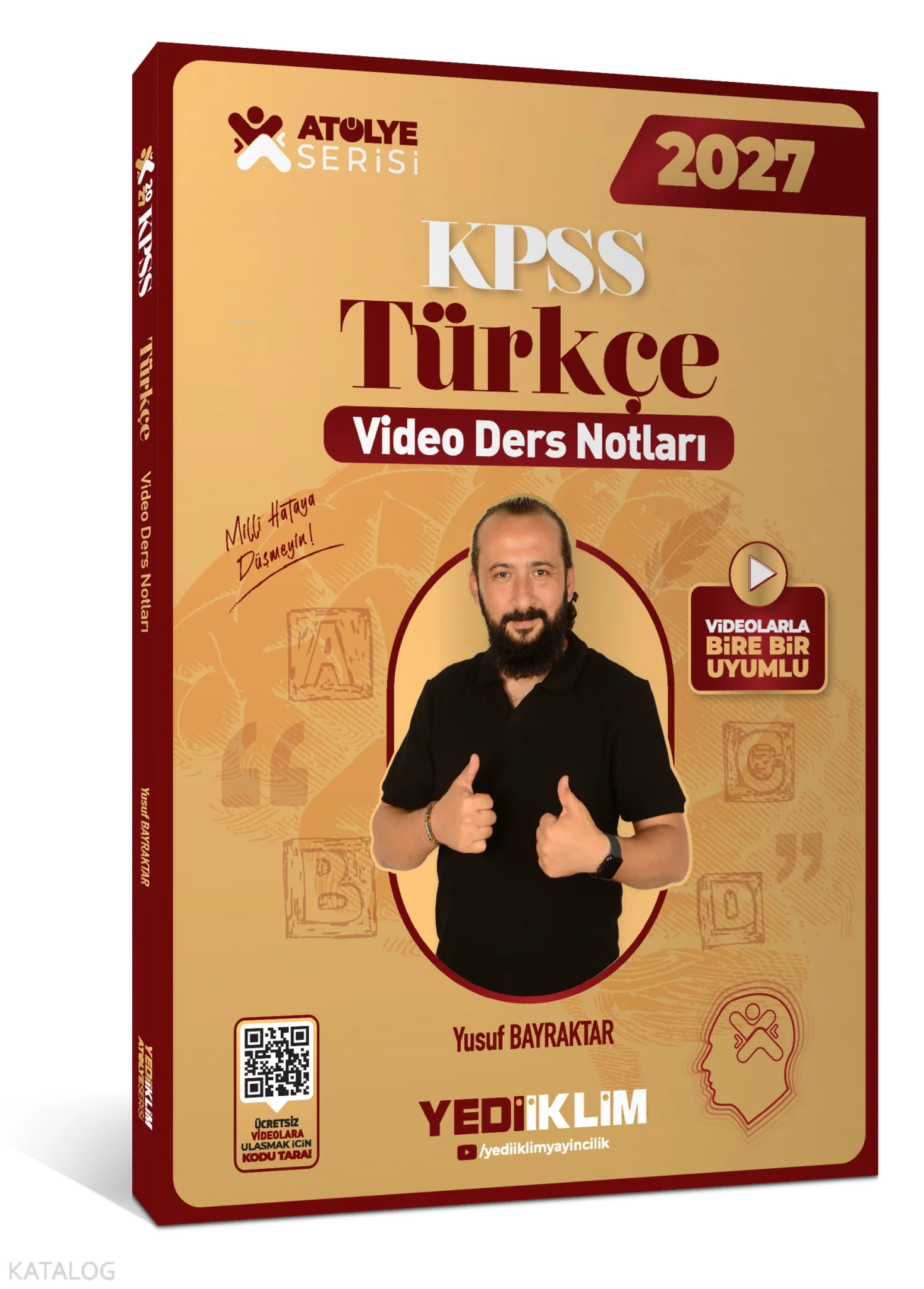 Yediiklim Yayınları 2027 KPSS Atölye Serisi Genel Yetenek Türkçe Video Ders Notları