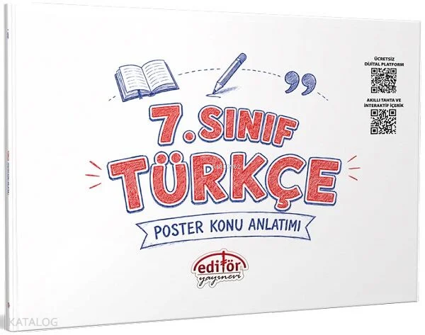 Editör Yayınları 7. Sınıf Türkçe Poster Konu Anlatımlı