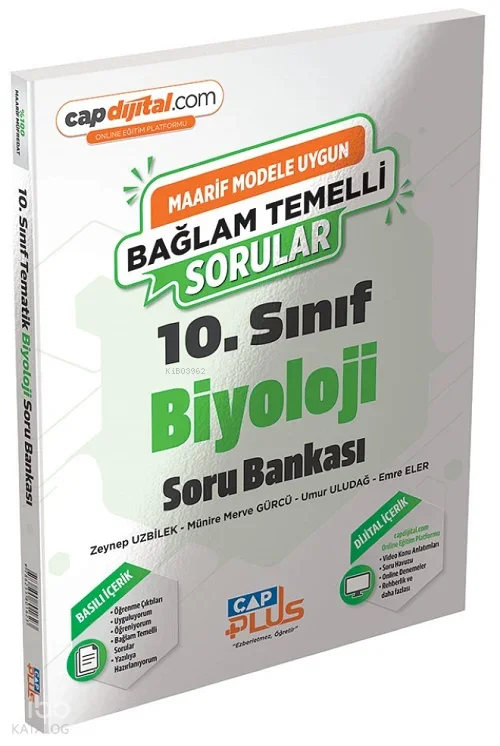 Çap Yayınları 10. Sınıf Biyoloji Plus Maarif Model Soru Bankası