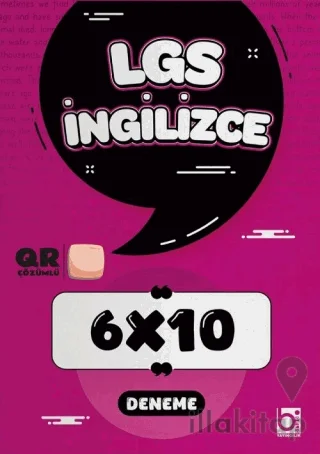 LGS İngilizce 6x10 Deneme Çözümlü