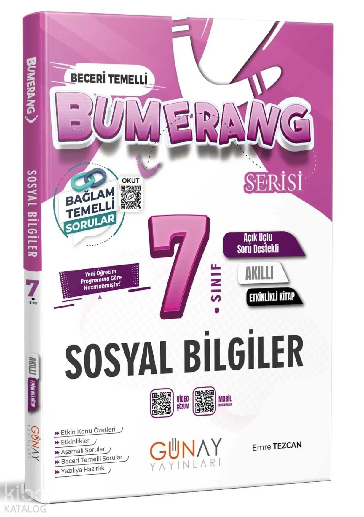 Günay Yayıncılık 7. Sınıf Bumerang Etkinlikli Sosyal Bilgiler