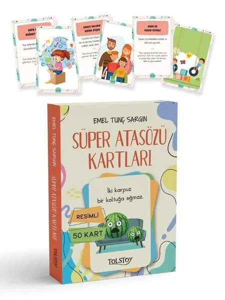 Süper Atasözü Kartları - Resimli 50 Kart