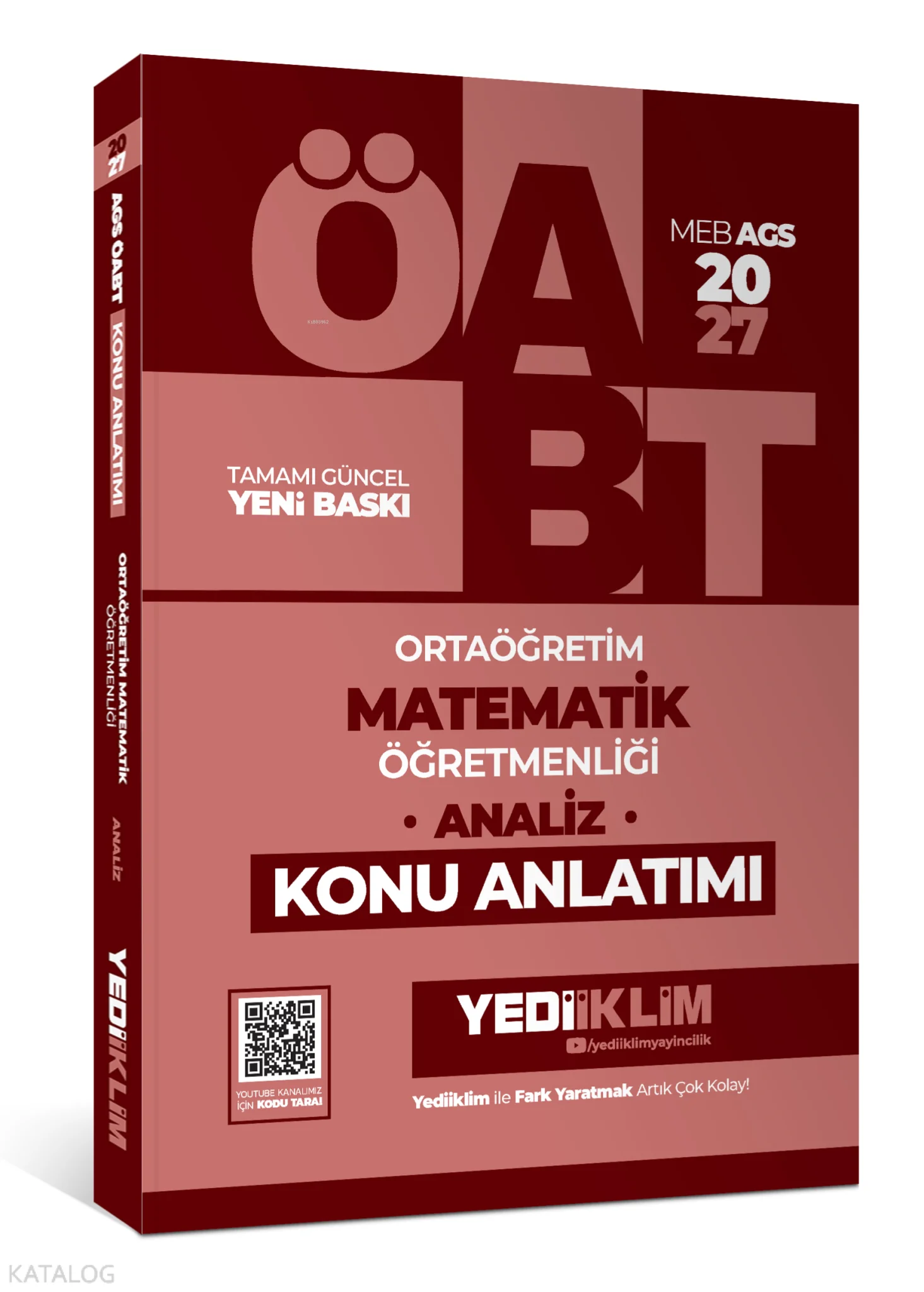 Yediiklim Yayınları 2027 MEB AGS ÖABT  Ortaöğretim  Matematik Öğretmenliği - Analiz Konu Anlatımı