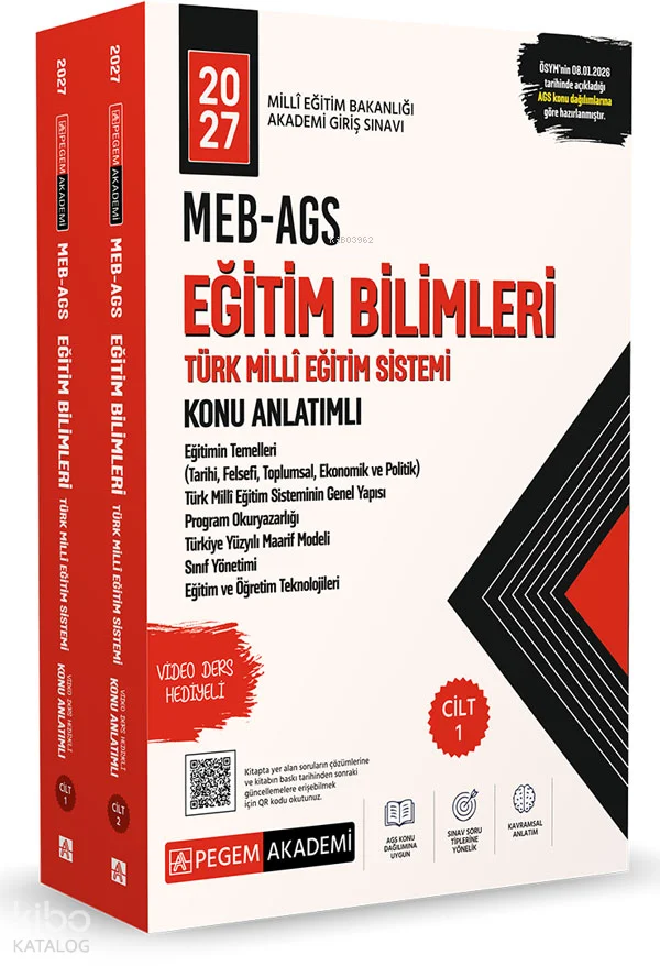 Pegem 2027 MEB-AGS Eğitim Bilimleri ve Türk Milli Eğitim Sistemi Konu Anlatımlı (2 Cilt)
