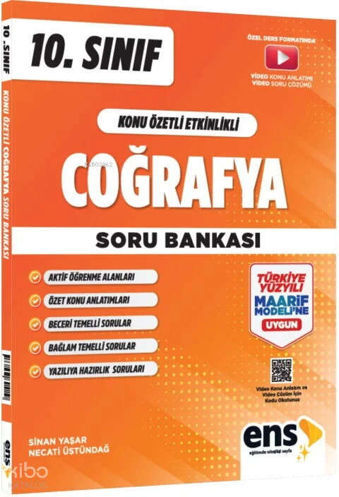 Ens Yayınları 10. Sınıf Coğrafya Konu Özetli Etkinlikli Soru Bankası
