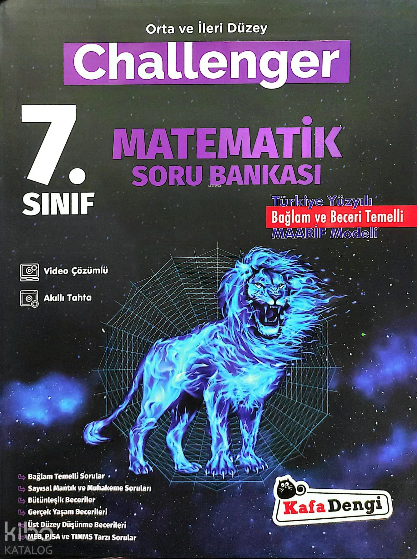 Kafa Dengi 7.Sınıf Challenger Matematik Soru Bankası (Tümü Video Çözümlü)