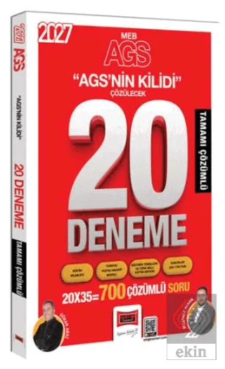 2027 MEB-AGS Tüm Dersler AGSnin Kilidi Tamamı Çözümlü 20 Deneme