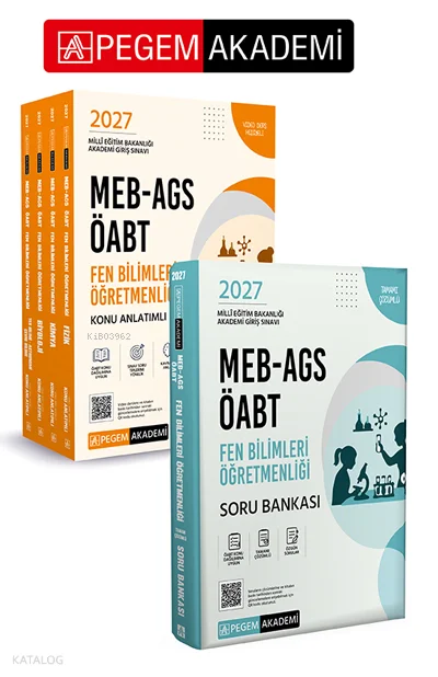Pegem Akademi 2027 MEB-AGS ÖABT Fen Bilimleri Öğretmenliği Konu Anlatımlı Modüler Set