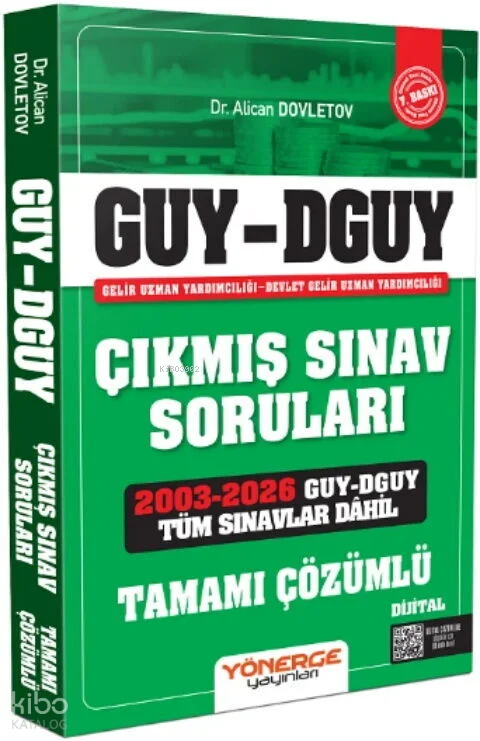 Yönerge Yayınları 2027 GUY DGUY Gelir Uzman Yardımcılığı Çıkmış Sınav Soruları