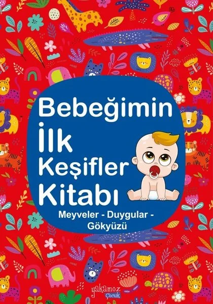 Bebeğimin İlk Keşifler Kitabı - Meyveler - Duygular - Gökyüzü (Ciltli)