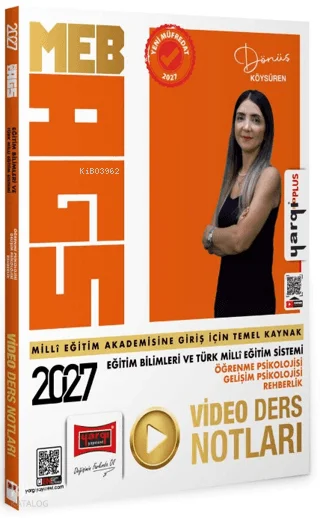 Yargı Yayınevi 2027 MEB AGS Eğitim Bilimleri ve Türk Milli Eğitim Sistemi Video Ders Notları