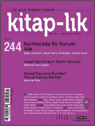 Kitap-lık Dergisi Sayı: 244 Ekim - Aralık 2026