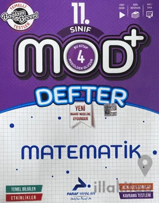 11. Sınıf Mod Matematik Defter
