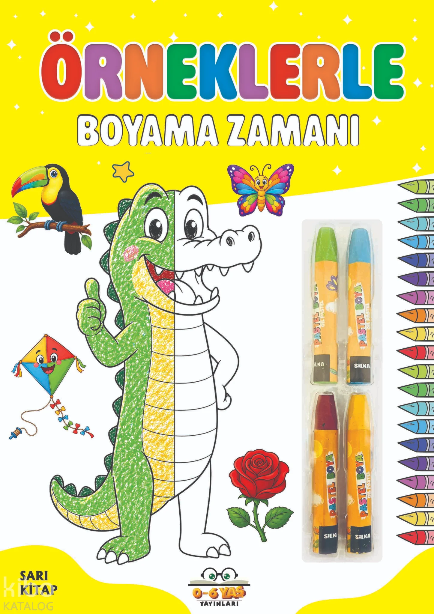 Örneklerle Boyama Zamanı (Sarı Kitap)
