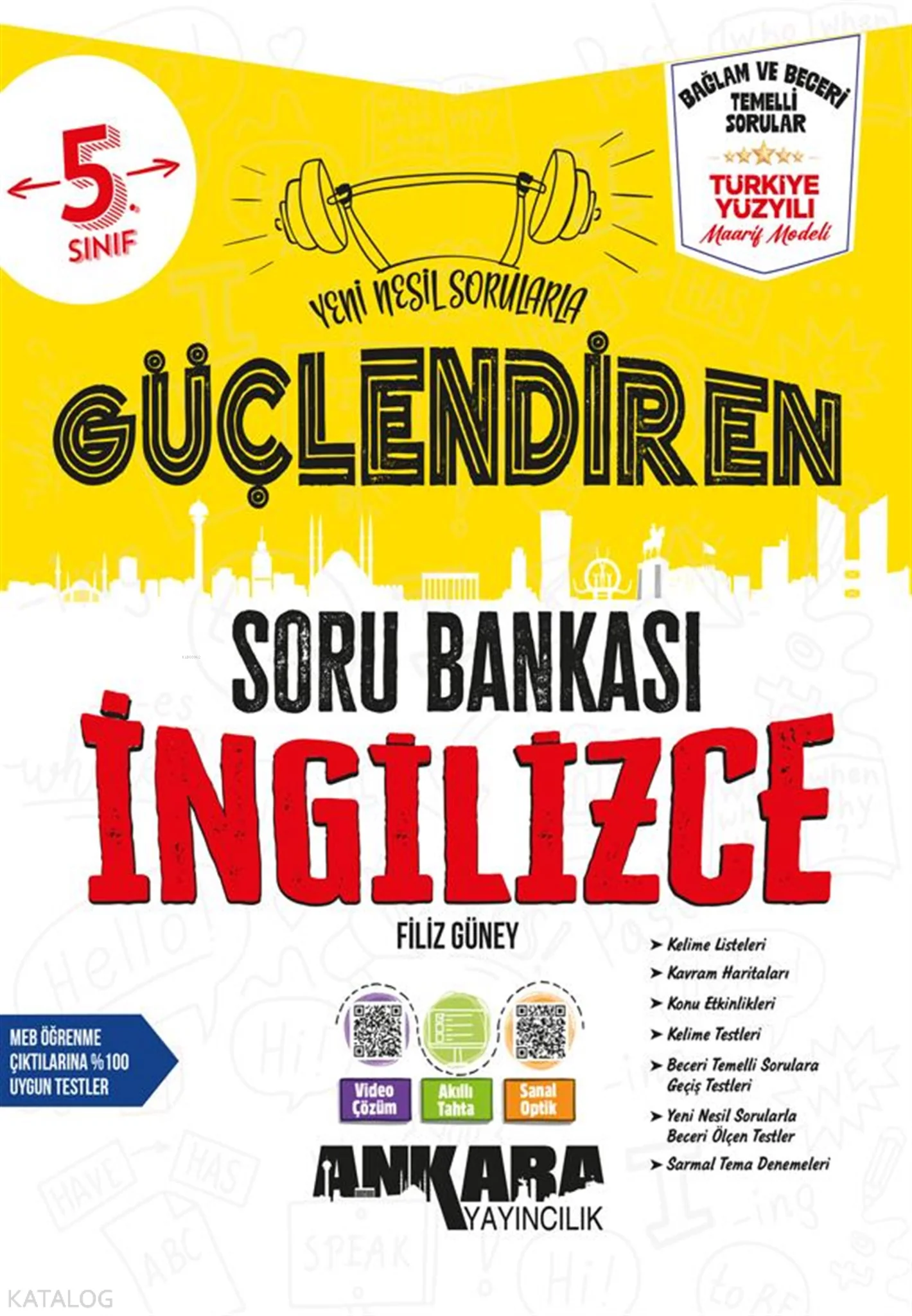 Ankara Yayıncılık 5. Sınıf Güçlendiren İngilizce Soru Bankası (Video Çözümlü)