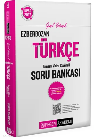 Pegem Akademi 2027 KPSS Genel Yetenek Ezberbozan Türkçe Soru Bankası