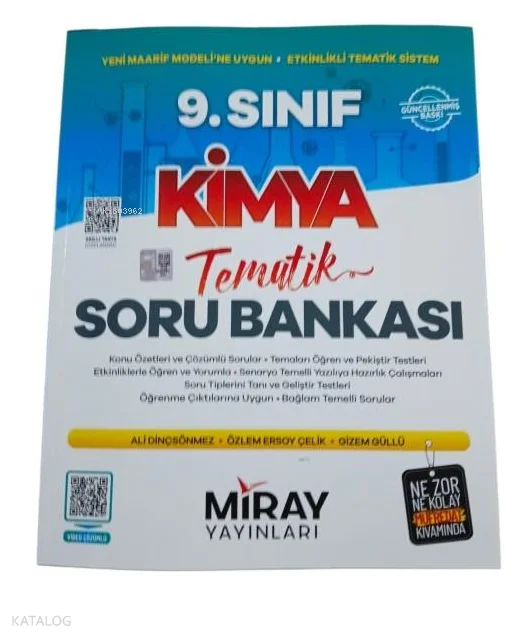 Miray Yayınları 9. Sınıf Kimya Tematik Konu Özetli Soru Bankası