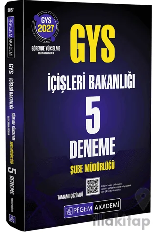 2027 GYS İçişleri Bakanlığı Şube Müdürlüğü 5 Deneme